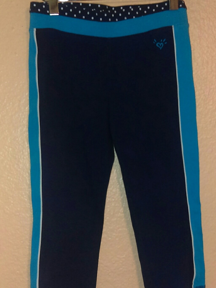 Justice navy pull on pants